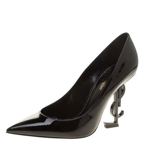 ysl black pointed toe heel|ysl saint laurent heels.